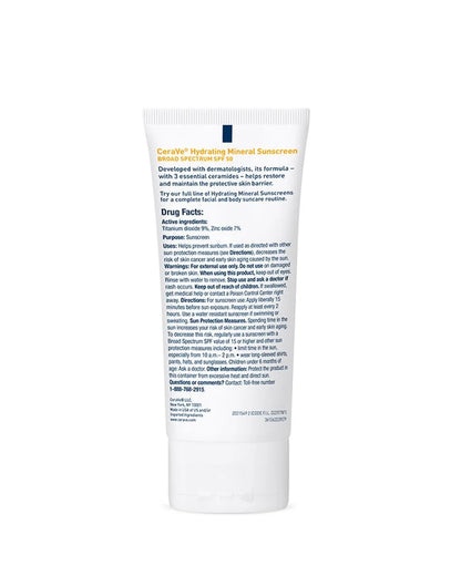 Hydrating Mineral Sunscreen SPF 50 Body Lotion